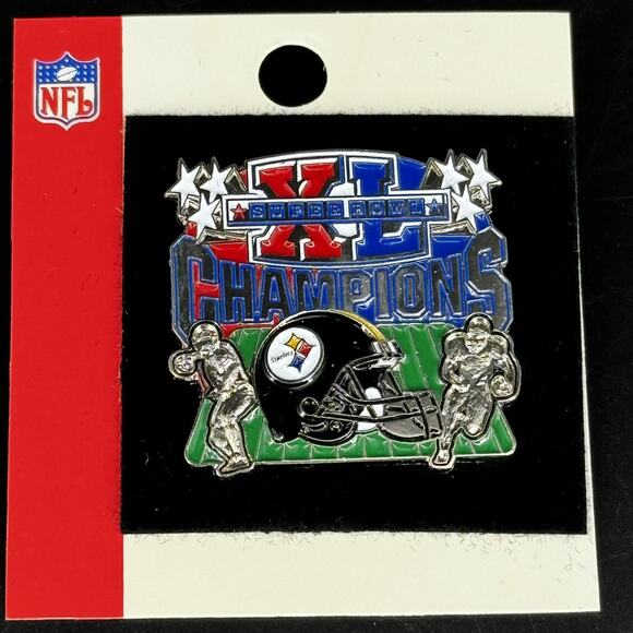 SB Super Bowl XL 40 Pittsburgh Steelers Champions lapel pin NFL - Picture 2 of 4